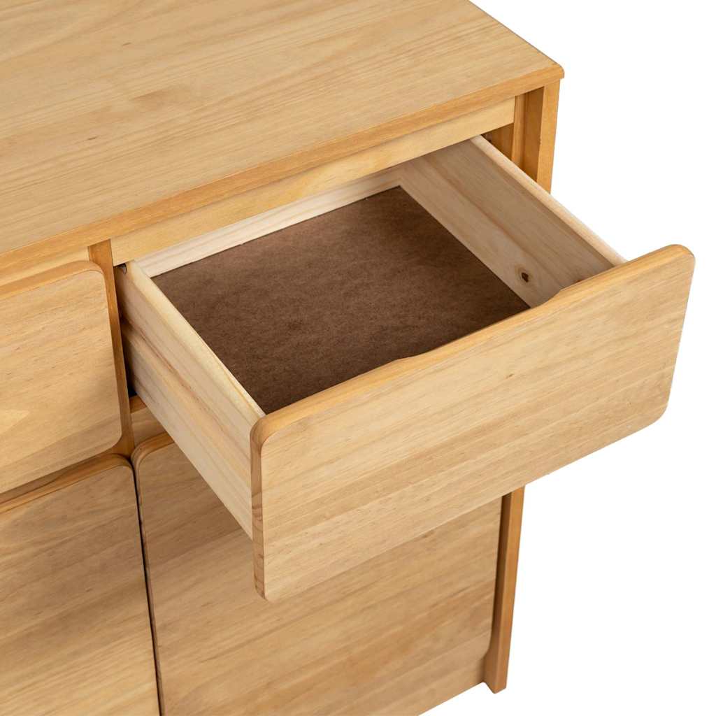 Sideboard SAUDA Eiche-Optik 80x43x75,5 cm Kiefernholz